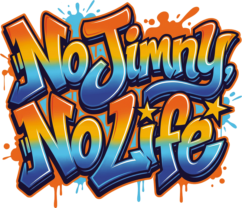 No Jimny No Life Graffiti UV Sticker