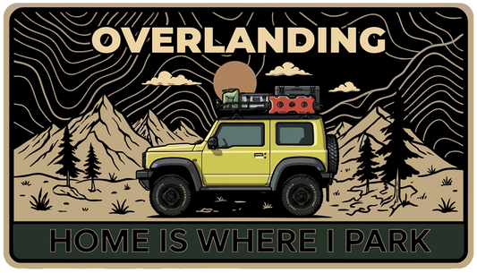Overlanding Topographic UV Sticker
