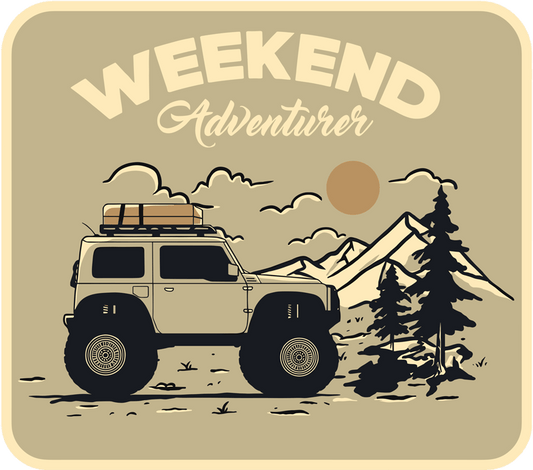 JB74 Weekend Adventurer UV Sticker