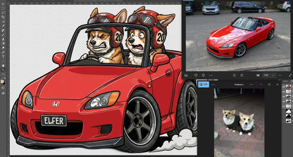 Chibi-My-Ride Sticker Art (Custom)