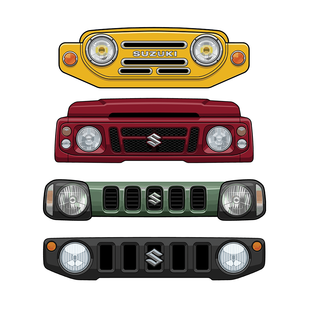 Jimny Grille Series UV Sticker