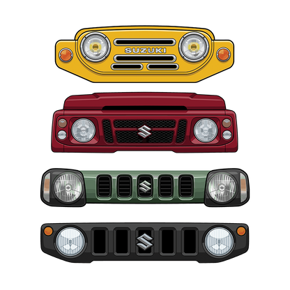 Jimny Grille Series UV Sticker