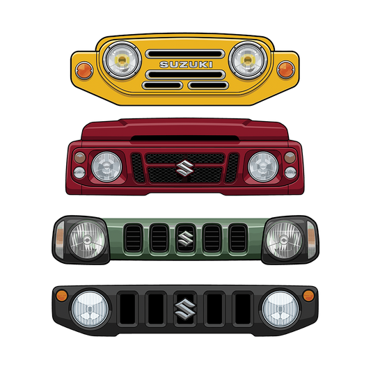 Jimny Grille Series UV Sticker