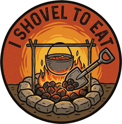 I Shovel Series UV Sticker