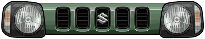Jimny Grille Series UV Sticker