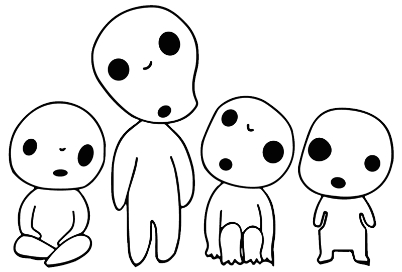 Studio Ghibli Character UV Stickers