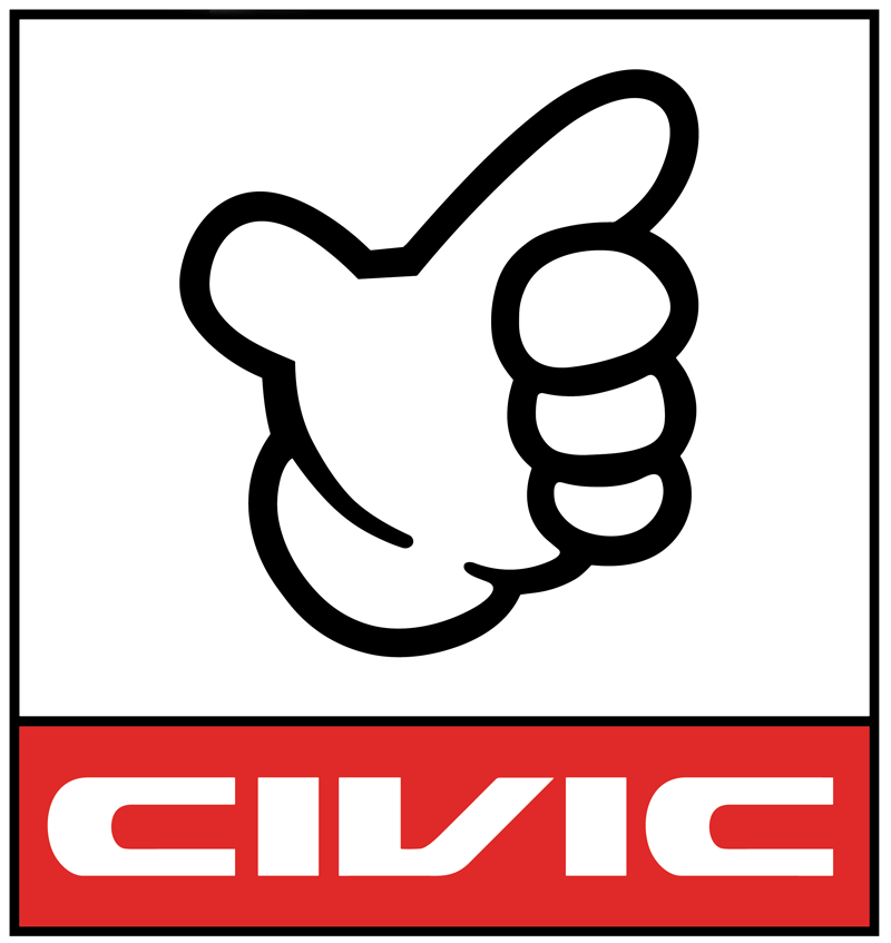No Good Civic UV Sticker