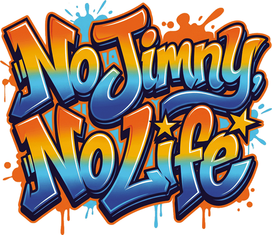 No Jimny No Life Graffiti UV Sticker