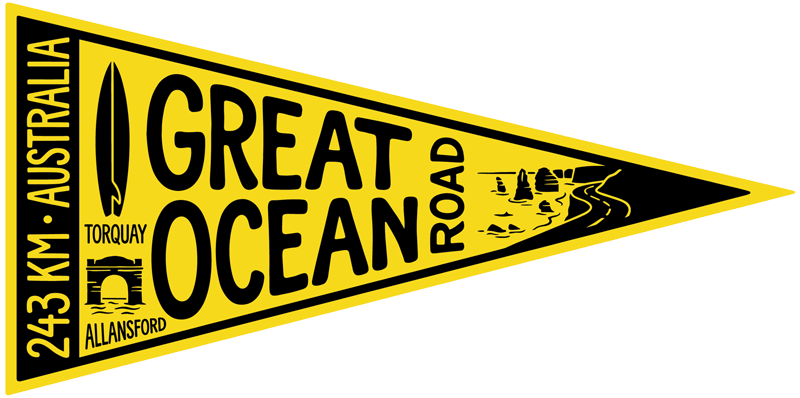Track Pennant Series UV Stickers