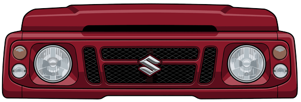 Jimny Grille Series UV Sticker