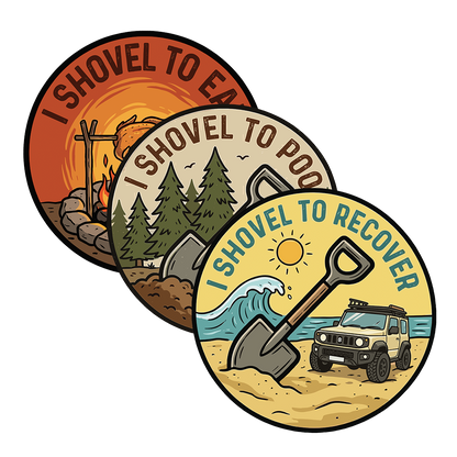 I Shovel Series UV Sticker