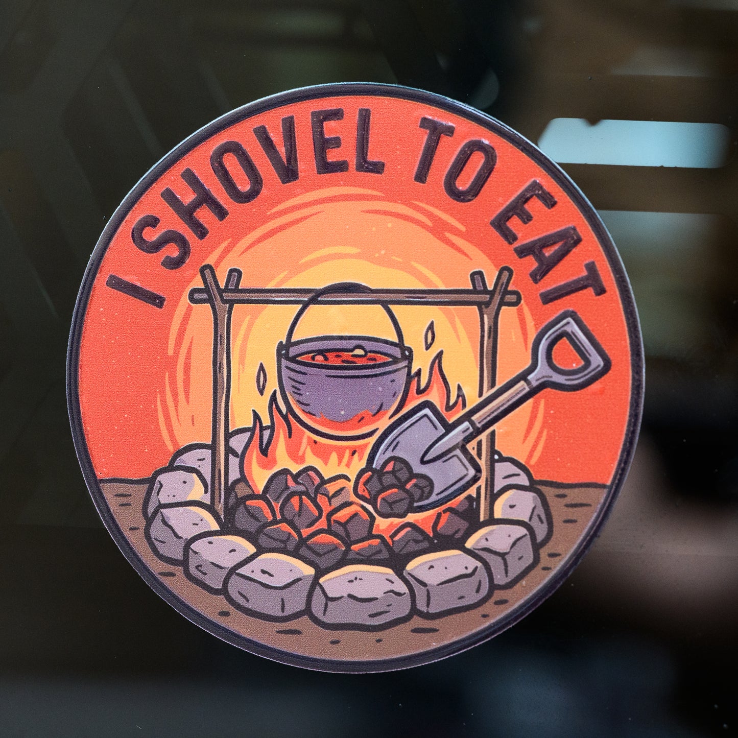 I Shovel Series UV Sticker