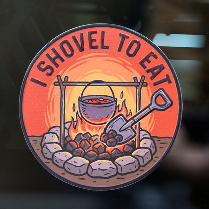 I Shovel Series UV Sticker