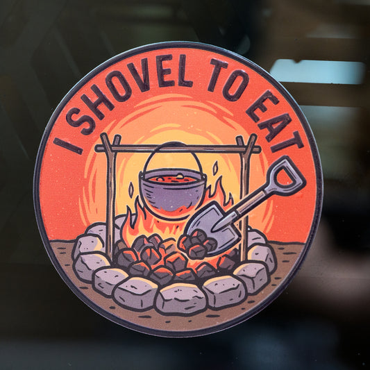 I Shovel Series UV Sticker