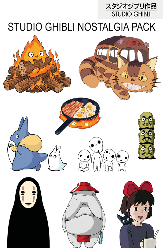 Studio Ghibli Character UV Stickers