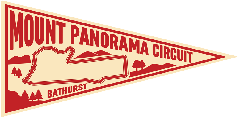 Track Pennant Series UV Stickers