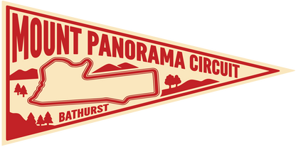 Track Pennant Series UV Stickers