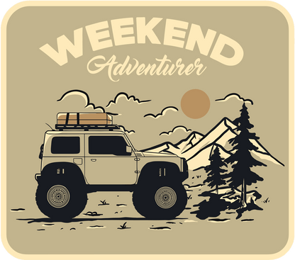JB74 Weekend Adventurer UV Sticker