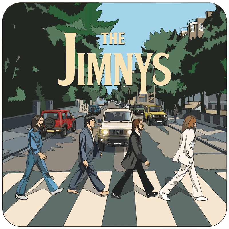 Abbey Road Jimnys UV Sticker