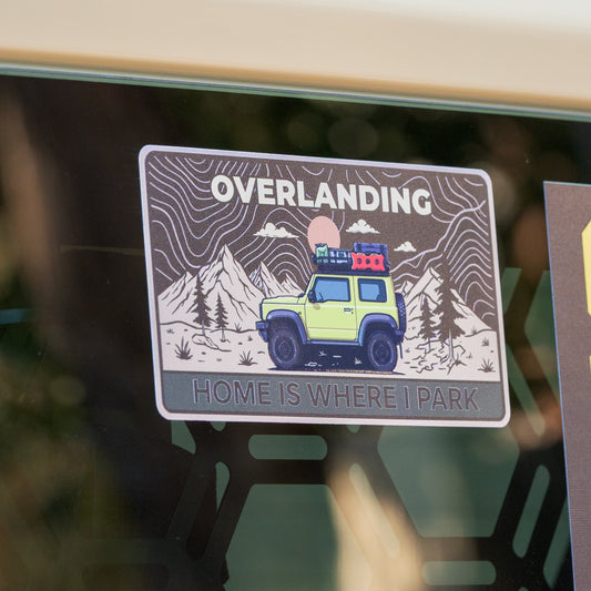 Overlanding Topographic UV Sticker